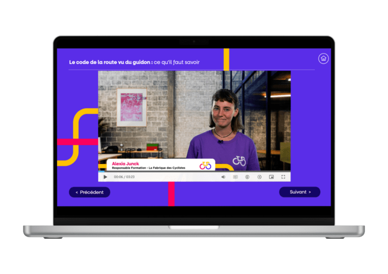Formation en E-learning Se déplacer à vélo en sécurité