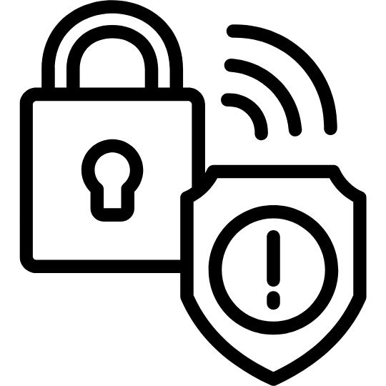 icone cadenas et alarme